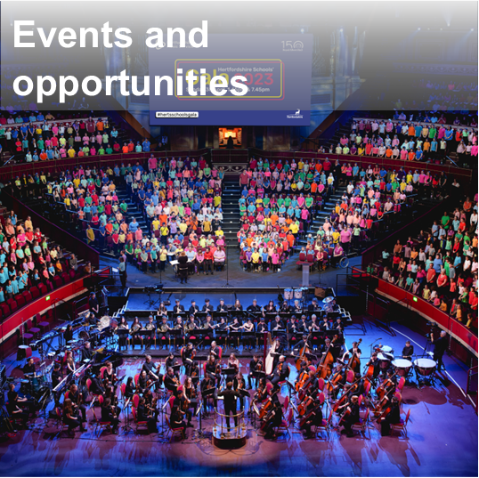 Events and opportunities tile