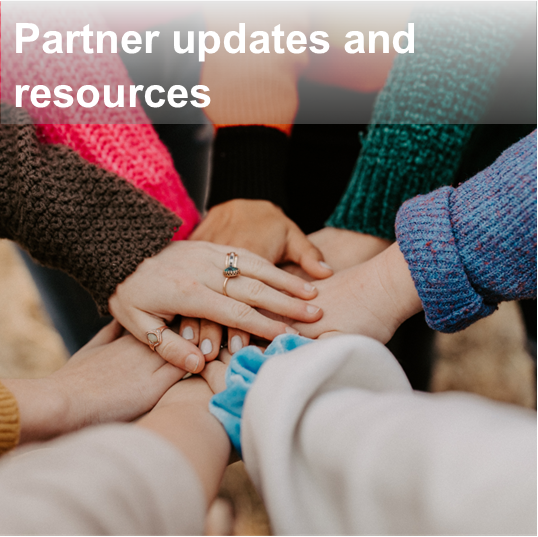 Partner updates and resources tile