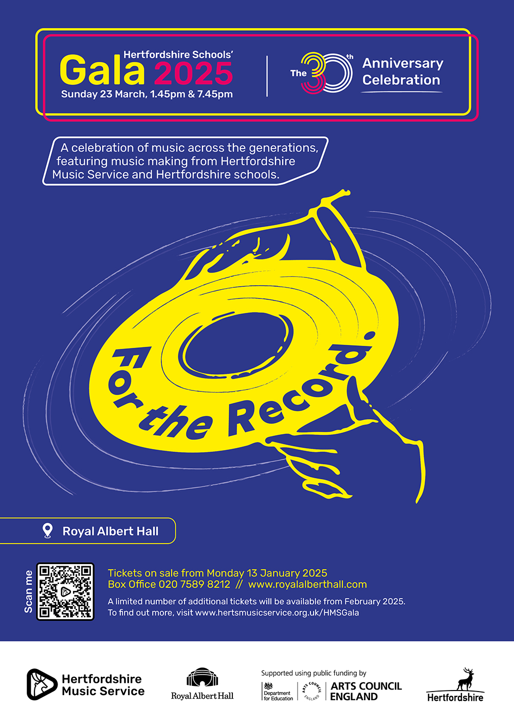 Hertfordshire Schools' Gala 2025 - poster