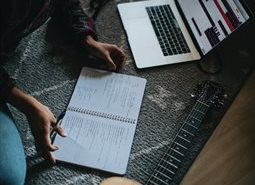 Songwriter with instruments
